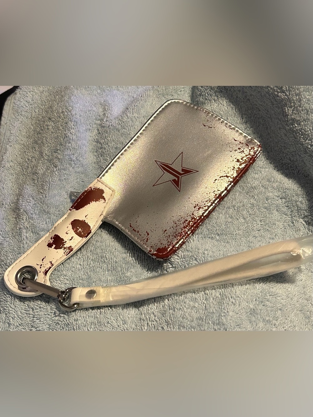 JL BLOODY HATCHET WRISTLET/CLUTCH/BRAND NEW IN PLASTIC!